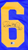 Jerome Bettis Autographed Blue Pro Style Jersey - Beckett W Hologram