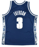 Allen Iverson Autographed Mitchell & Ness Georgetown Jersey - Beckett W Hologram