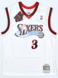Allen Iverson Autographed 76ers Mitchell & Ness Jersey - Beckett W Hologram