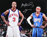 Allen Iverson Stephon Marbury Autographed 16x20 Close Up Photo - Beckett W Holo