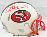 Dre Greenlaw Autographed San Francisco 49ers Retro Speed Mini Helmet - Beckett W