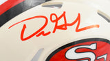 Dre Greenlaw Autographed San Francisco 49ers Retro Speed Mini Helmet - Beckett W