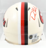 Dre Greenlaw Autographed San Francisco 49ers Retro Speed Mini Helmet - Beckett W