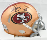 Eddie Pineiro Autographed San Francisco 49ers Speed Mini Helmet - Beckett W Holo