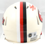 Eddie Pineiro Autographed 49ers Retro Speed Mini Helmet - Beckett W Hologram
