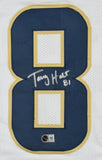 Torry Holt Autographed White Pro Style Jersey - Beckett W Hologram