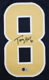 Torry Holt Autographed Blue Pro Style Jersey - Beckett W Hologram