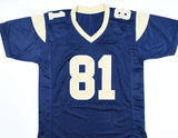 Torry Holt Autographed Blue Pro Style Jersey - Beckett W Hologram