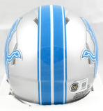 Issac TeSlaa Autographed Detroit Lions Speed Mini Helmet - Beckett W Hologram