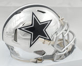 Roger Staubach Autographed Dallas Cowboys Chrome Speed Mini Helmet - Beckett W