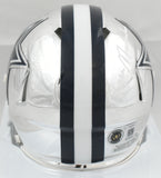 Roger Staubach Autographed Dallas Cowboys Chrome Speed Mini Helmet - Beckett W