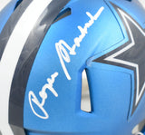 Roger Staubach Autographed Dallas Cowboys Blaze Speed Mini Helmet - Beckett W