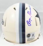 Roger Staubach Autographed Dallas Cowboys Retro Speed Mini Helmet - Beckett W