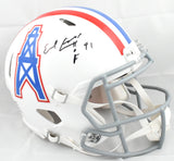 Earl Campbell Autographed Oilers F/S 75-80 Speed Authentic Helmet-Beckett W Holo