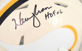 Warren Moon Autographed Vikings Retro Speed Mini Helmet HOF - Beckett W Holo