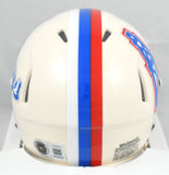 Warren Moon Autographed Tennessee Titans Retro Speed Mini Helmet HOF- Beckett W