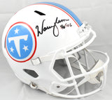 Warren Moon Autographed Titans F/S 2026 Speed Helmet HOF - Beckett W Hologram