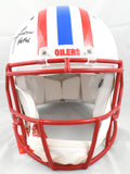 Warren Moon Autographed Oilers F/S Speed Authentic Helmet HOF - Beckett W Holo
