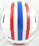 Warren Moon Autographed Oilers F/S Speed Authentic Helmet HOF - Beckett W Holo