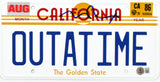 Michael J. Fox Autographed Back to the Future License Plate- Beckett W Hologram
