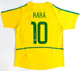 Kaka Autographed Brazil Home Soccer Jersey #10 - Beckett Holo *L