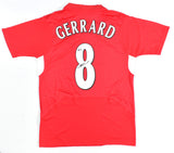 Steven Gerrard Autographed Liverpool Home Soccer Jersey #8- Beckett Holo *S