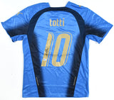 Francesco Totti Autographed Italy Soccer Jersey #10- Beckett W Holo *L