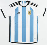 Lionel Messi Autographed Argentina Home Soccer Jersey #10 - Beckett W Holo *M