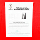 Cristiano Ronaldo Autographed Portugal Home Soccer Jersey #7-Beckett Holo *M LOA