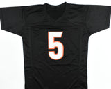 Tee Higgins Autographed Black Pro Style Jersey - Beckett Hologram