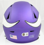 Justin Jefferson Signed Minnesota Vikings Mid-Size SpeedFlex Helmet - Beckett W