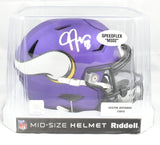 Justin Jefferson Signed Minnesota Vikings Mid-Size SpeedFlex Helmet - Beckett W