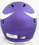 Justin Jefferson Autographed Minnesota Vikings F/S Speed Helmet - Beckett W Holo
