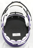 Justin Jefferson Autographed Minnesota Vikings F/S Speed Helmet - Beckett W Holo
