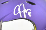 Justin Jefferson Autographed Vikings F/S Speed Authentic Helmet - Beckett W Holo