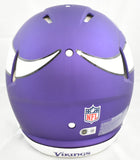Justin Jefferson Autographed Vikings F/S Speed Authentic Helmet - Beckett W Holo