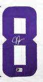 Justin Jefferson Autographed White Pro Style Jersey - Beckett W Hologram