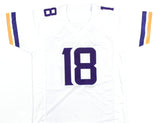 Justin Jefferson Autographed White Pro Style Jersey - Beckett W Hologram