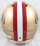 George Kittle Autographed 49ers F/S Speed Helmet - Beckett W Hologram *Smeared