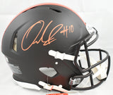 Quinshon Judkins Autographed Browns F/S Alt Speed Authentic Helmet - Beckett