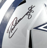 Staubach Dorsett Pearson Signed Cowboys F/S Speed Helmet - Beckett Hologram