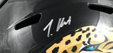 Travis Hunter Autographed Jacksonville Jaguars F/S Speed Helmet - Beckett W Holo