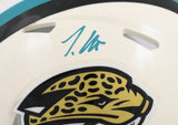 Travis Hunter Signed Jacksonville Jaguars Retro Speed Mini Helmet Beckett W Holo