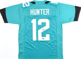 Travis Hunter Autographed Teal Pro Style Jersey - Beckett W Hologram