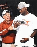 Mack Brown Autographed Texas Longhorns 16x20 Trophy Photo- Beckett W Hologram