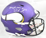 Randy Moss Signed Vikings F/S Speed Authentic Straight Cash Helmet - Beckett W