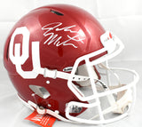 John Mateer Autographed Oklahoma Sooners F/S Speed Authentic Helmet - Beckett W