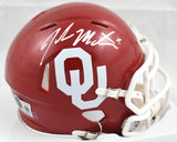 John Mateer Autographed Oklahoma Sooners Speed Mini Helmet - Beckett W Hologram