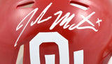 John Mateer Autographed Oklahoma Sooners Speed Mini Helmet - Beckett W Hologram