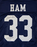 Jack Ham Autographed Blue College Style Jersey W/ Linebacker U- JSA W Auth